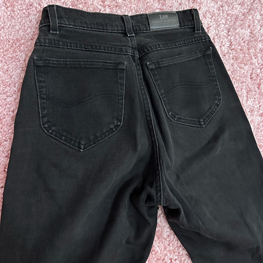 Vintage 90s black Lee jeans marked size 10